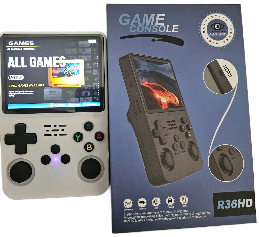 Console portable R36S HD 22962 jeux