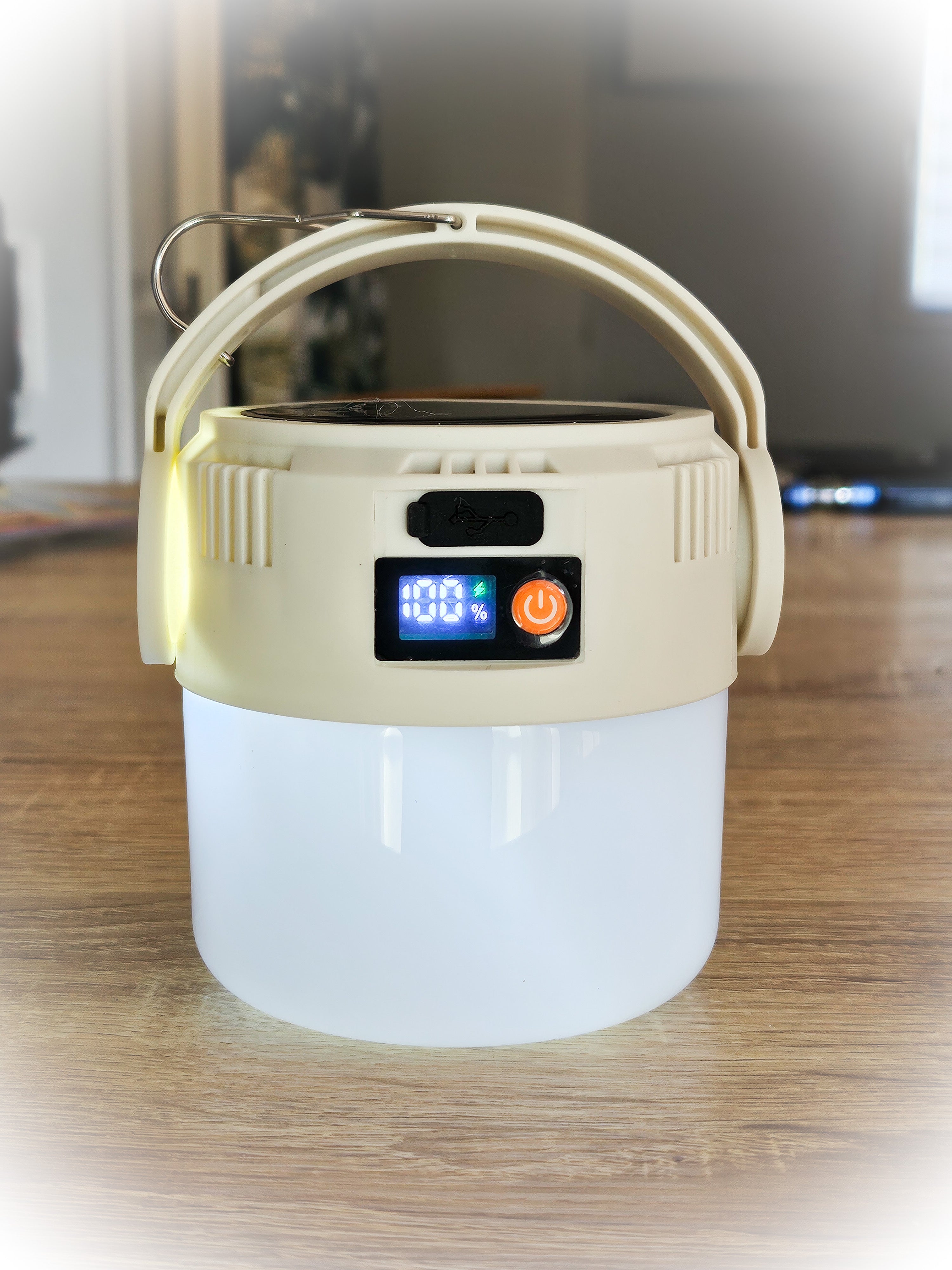 Lanterne Led sans fil Recharge Solaire ou Type-c